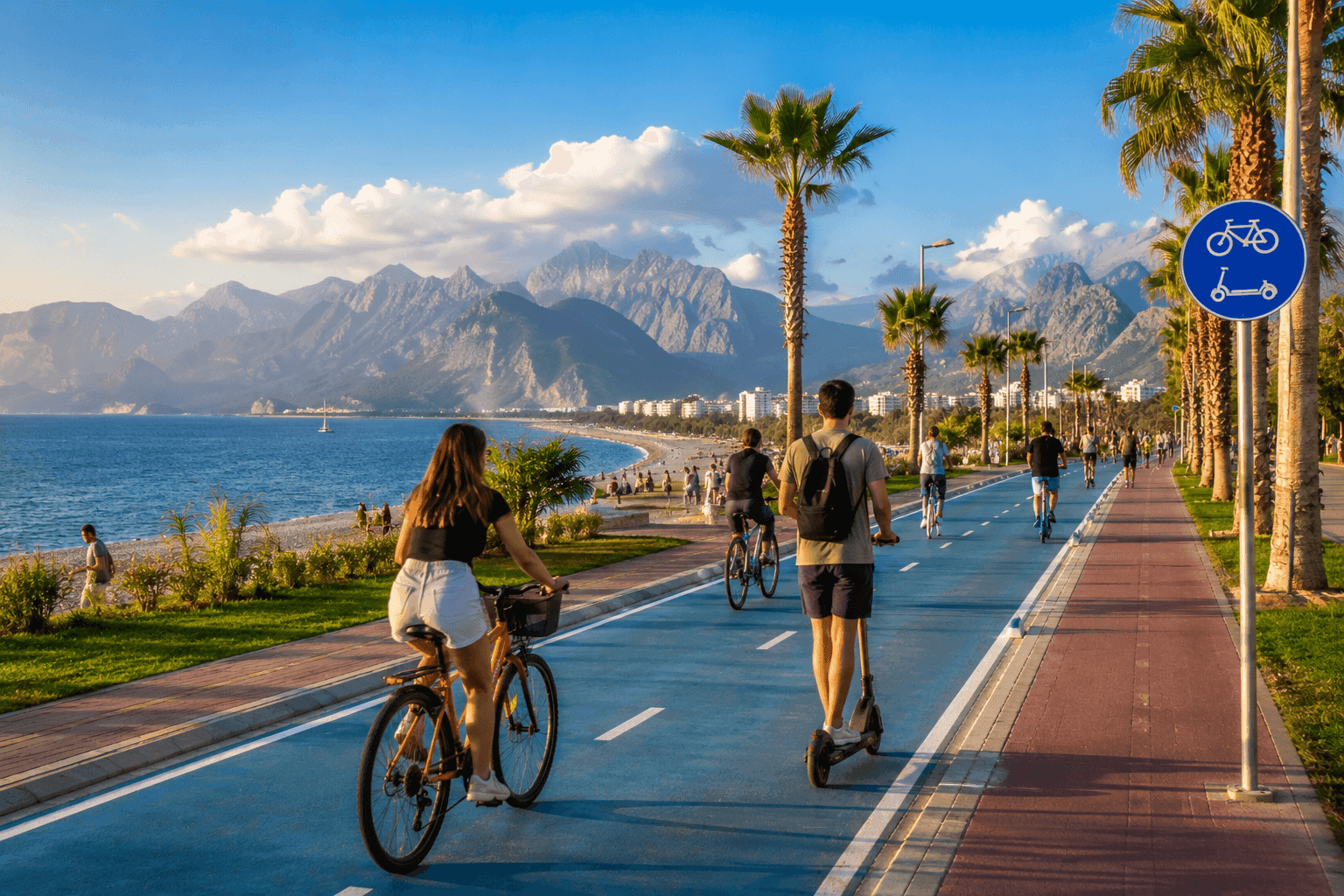 Fahrrad- und E-Scooter-Verleih in Antalya